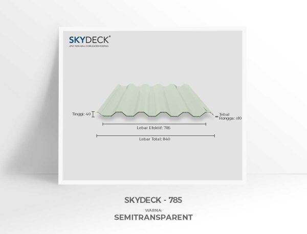 Atap uPVC Semitransparan SKYDECK