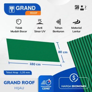 Atap Rooftop Plastik Rumah Grand Hijau