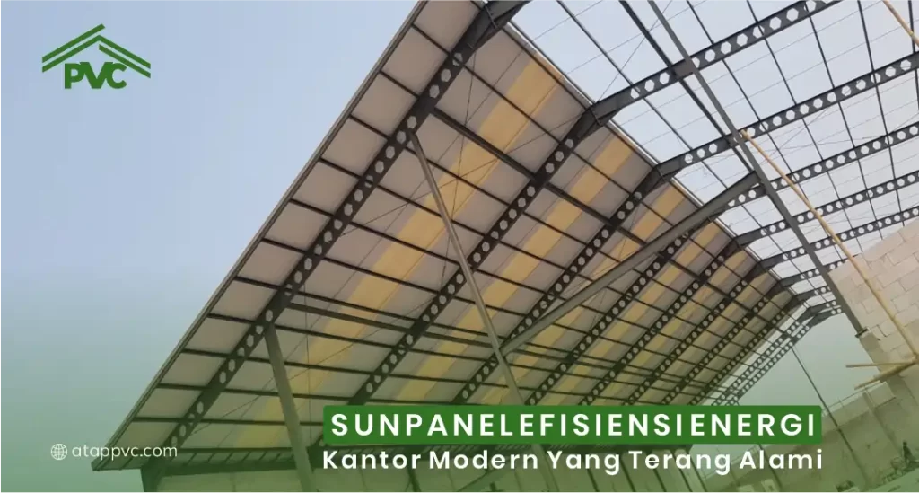 Sunpanel Efisiensi Energi Kantor Modern yang Terang Alami