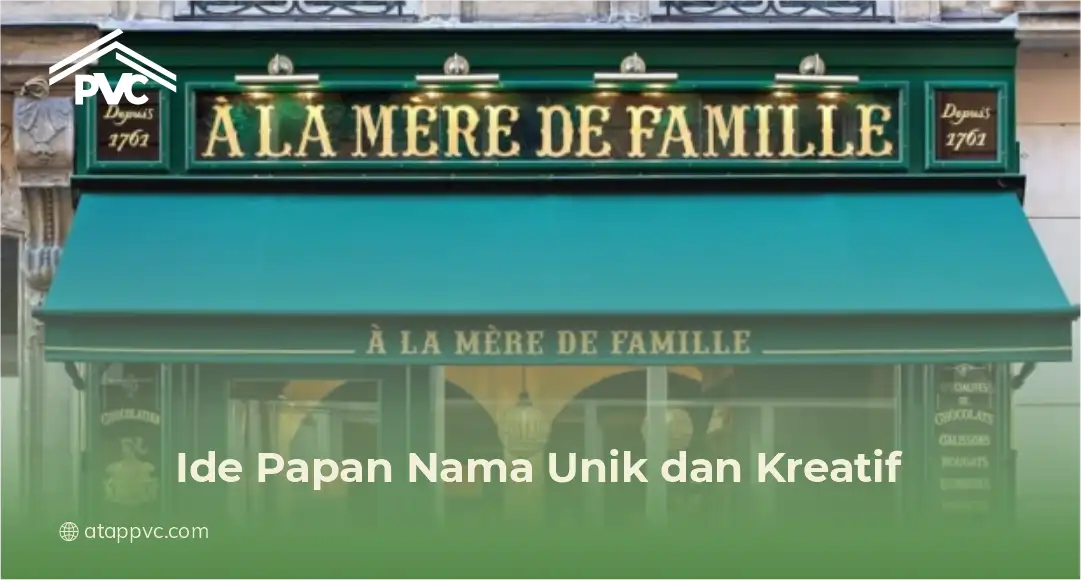 Ide Papan Nama Unik Pengunjung