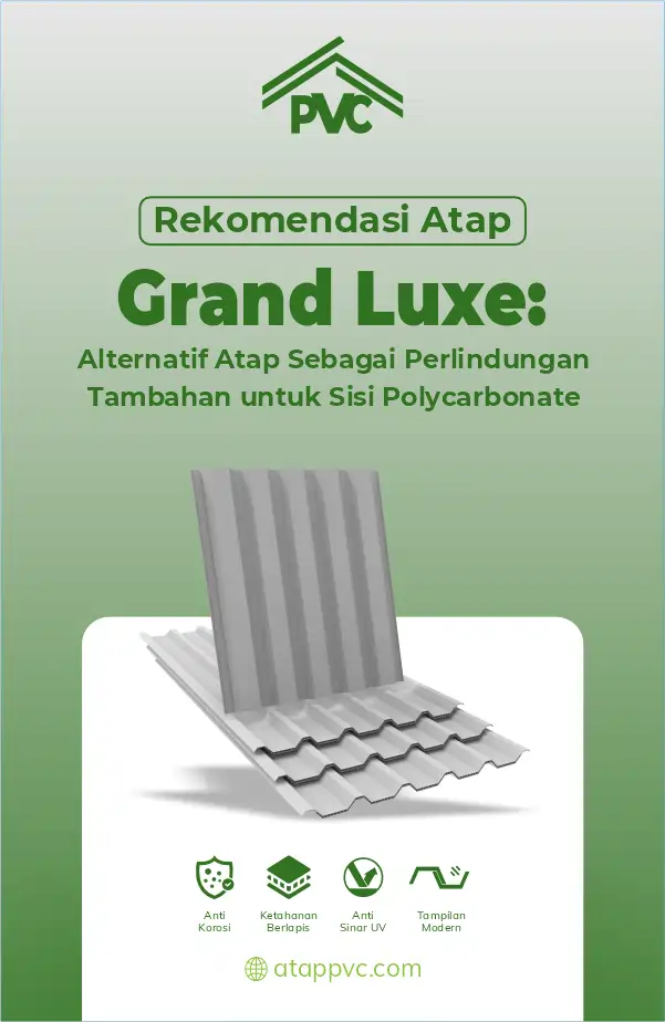 Rekomendasi Atap Grand Luxe Alternatif Atap Sebagai Perlindungan Tambahan untuk Sisi Polycarbonate