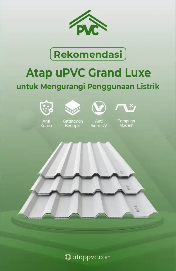 Rekomendasi Atap uPVC Grand Luxe untuk Mengurangi Penggunaan Listrik