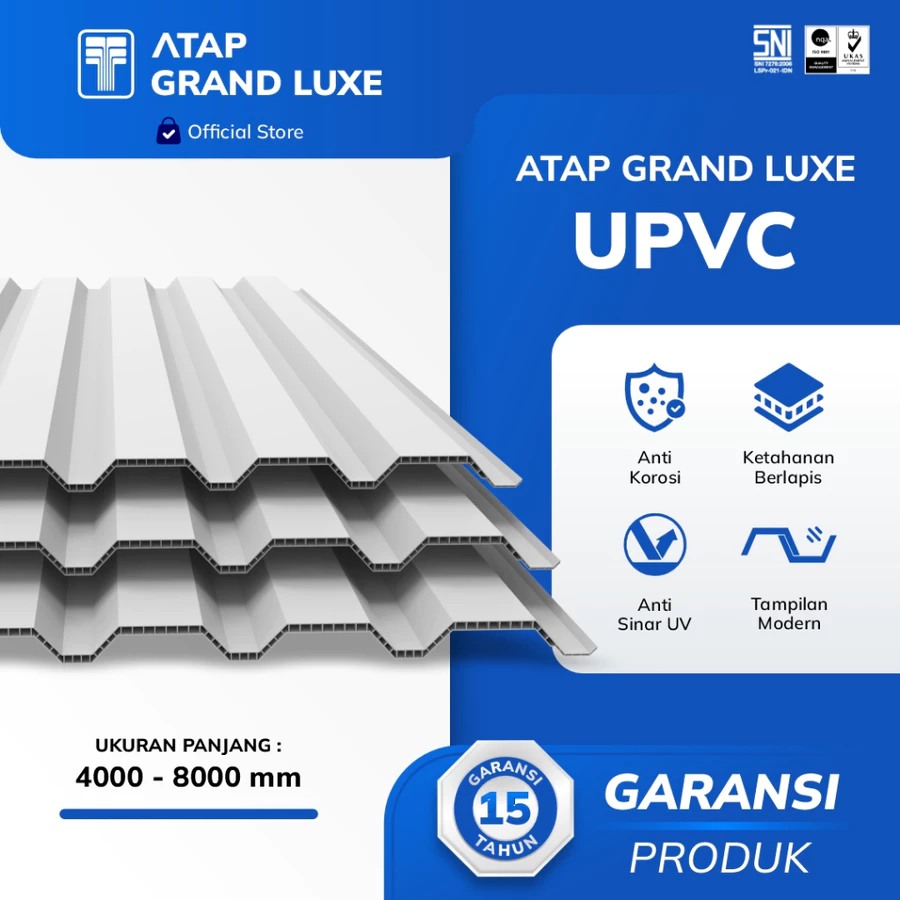 Atap uPVC Grand Luxe Double Layer