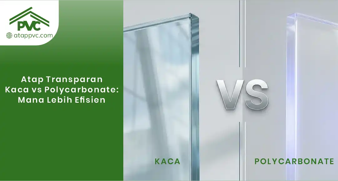 Read more about the article Atap Transparan Kaca vs Polycarbonate: Mana Lebih Efisien
