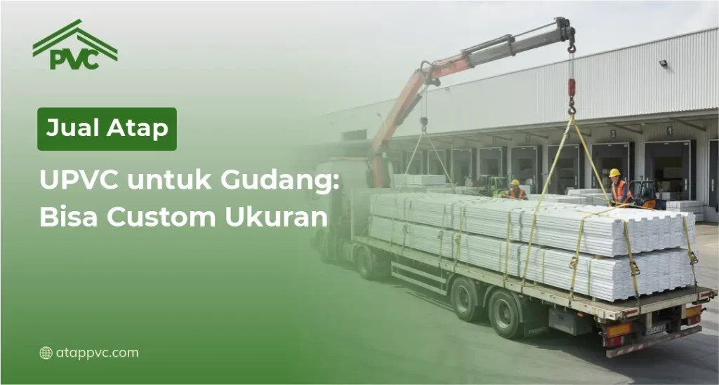 Jual Atap UPVC untuk Gudang Bisa Custom Ukuran