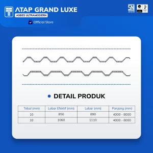 Atap uPVC Grand Luxe Double Layer