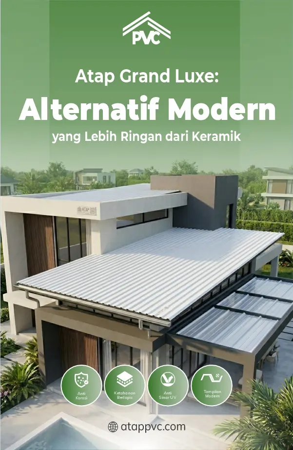 Atap Grand Luxe Alternatif Modern yang Lebih Ringan dari Keramik