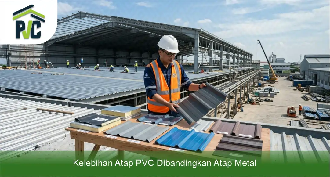 02 Kelebihan Atap PVC Dibandingkan Atap Metal